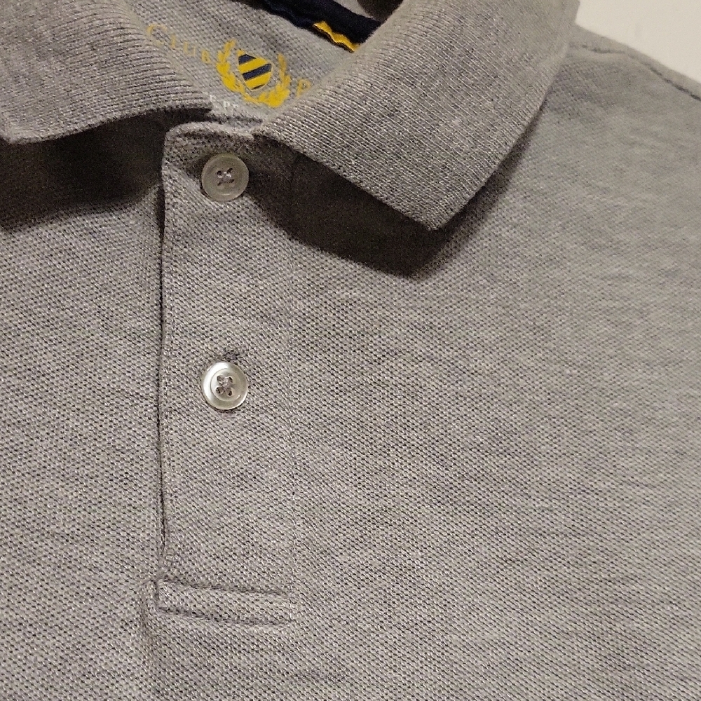 Men's Club Room Short Sleeve Gray Polo Shirt Size M - Picture 7 of 13